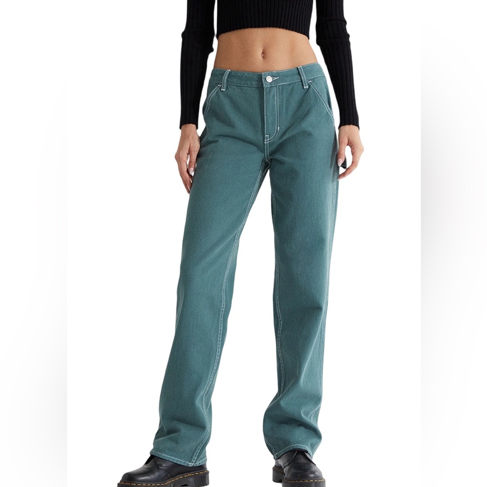 PacSun Teal Low Rise Carpenter Pants Size 24/33